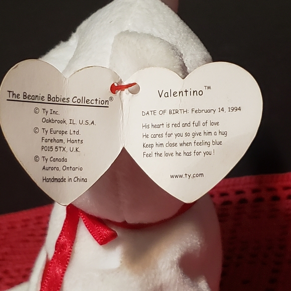 Vintage Beanie Baby 'Valentino' February 14, 1994 - Picture 6 of 8